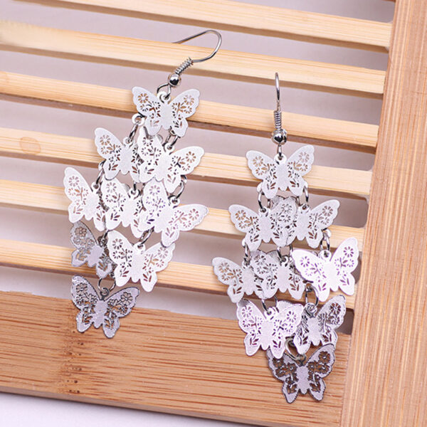 O1CN01Caoq4c23BtTS9dycW_2171797218-0-cib Wholesale Fashionable Temperament Butterfly Colorful Small Nine Pieces of Earrings