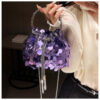 Wholesale Metal Tassel Sequin Dinner Bags, Portable Crossbody Bags
