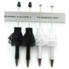 Wholesale Beadable Pens Flower Black White Red Gauze DIY Ballpoint Pen