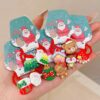 Wholesale Children's Cartoon Christmas Plastic Hair Ties