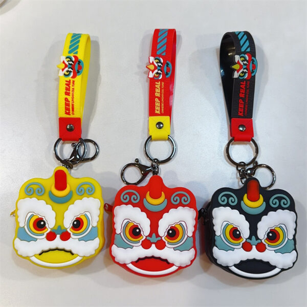 Wholesale Resin Dinosaur Zero Wallet Creative Key Chain