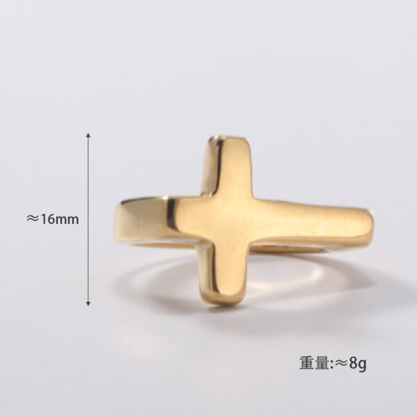 Wholesale Cross Women's Stainless Steel Ring