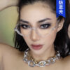 Wholesale PC Anti-blue Half Frame Diamond Flat Mirror
