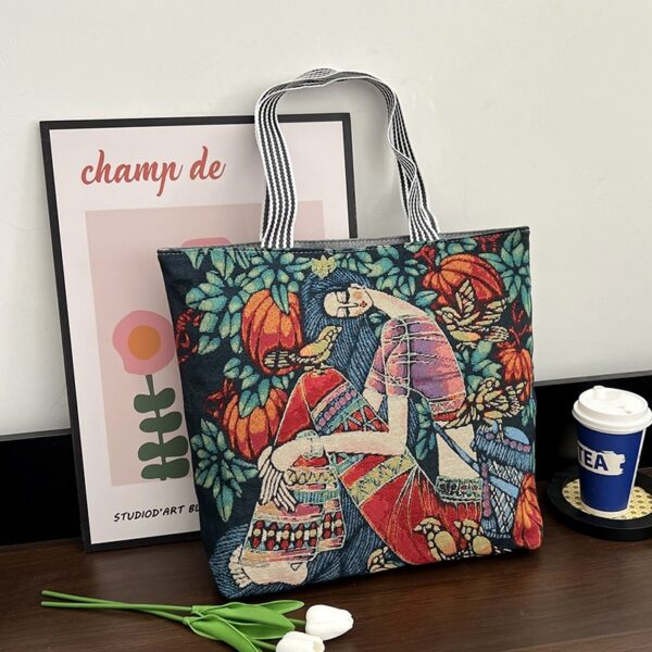 Wholesale Vintage Ethnic Style Canvas Bag