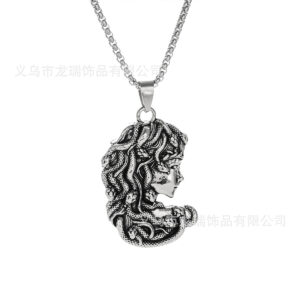 Medusa pendant necklace