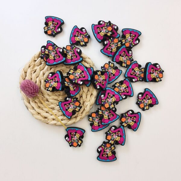 O1CN01CpOVQw2FO3ezYUfUB_2216349148869-0-cib Wholesale 10pcs Cartoon Flamingo Creative Silicone Beads
