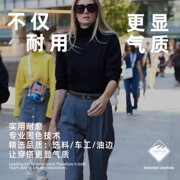 Wholesale Genuine Leather Thin Belt Cowhide Small Belt