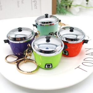 Wholesale Mini Cute Rice Cooker Plastic Keychain