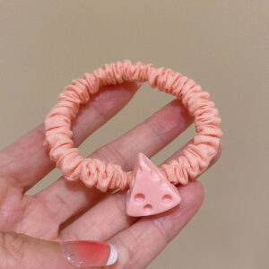 Pink cheese hair ring