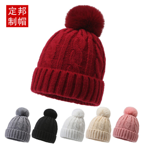 Wholesale 2023 Winter Velvet Thickened Warm Hat Cotton Woolen Hat