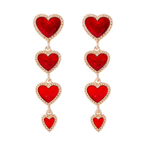 Wholesale Valentine's Day Tassels, Love Alloy Earrings