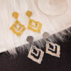 O1CN01CtSmof1onFftQcIxU_2059265269-0-cib Wholesale Irregular Embossed Rhombus Earrings