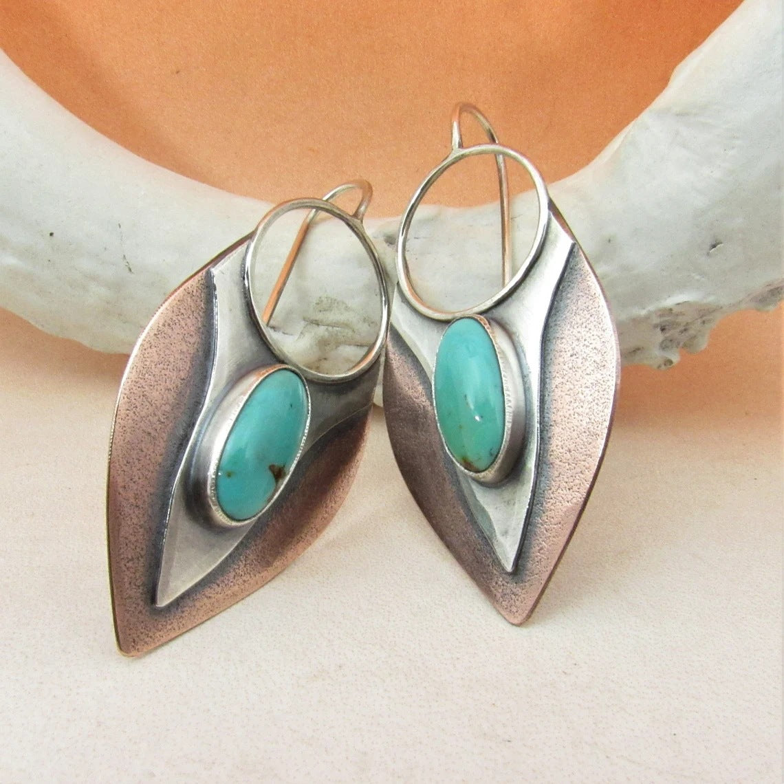 Wholesale Thai Sier Creative op Shape Alloy Earrings