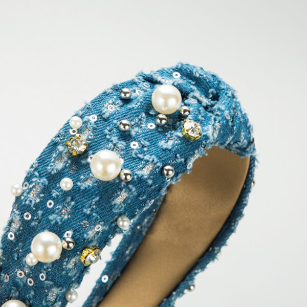 O1CN01CtxwEd2LDsTvo7fvC_2206398079659-0-cib Wholesale Denim Fashion Pearl Sequin Headband