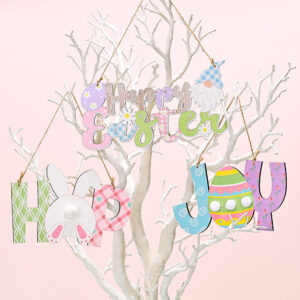 Wholesale Easter Rabbit Eggs Wooden Decorations