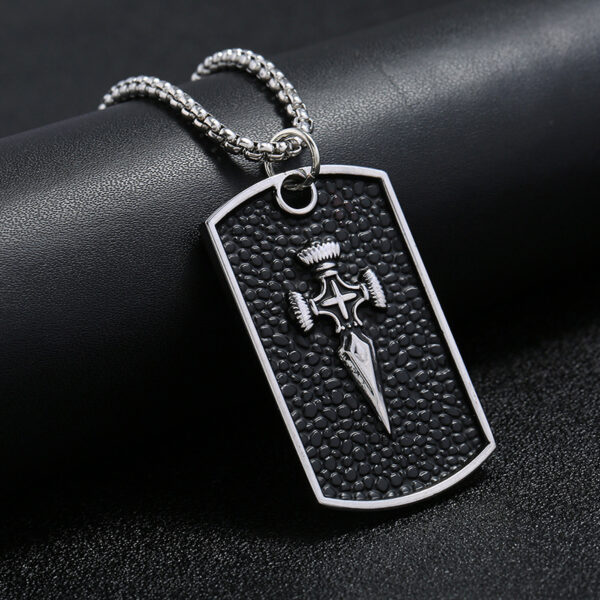 O1CN01CvV6Rt28UjvrKL6SO_2214006627936-0-cib Wholesale men's personalized titanium steel alloy dark feather brand necklace