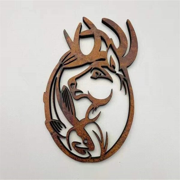 O1CN01CwyStm1NuaQMFsFQL_2214729651630-0-cib Wholesale Highland Cattle Hollow Wooden Coaster Anti-scalding Heat Insulation Pad Placemat