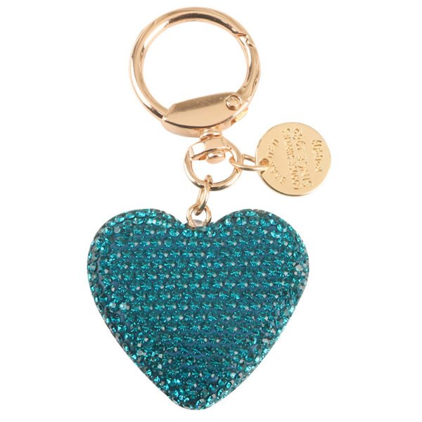 Wholesale Metal Diamond Heart Keychain