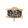 O1CN01CyB4Bc1dLo36dTGgh_3010463720-0-cib Wholesale alloy anchor cowhide bracelet turquoise beaded multi-layer braided bracelet