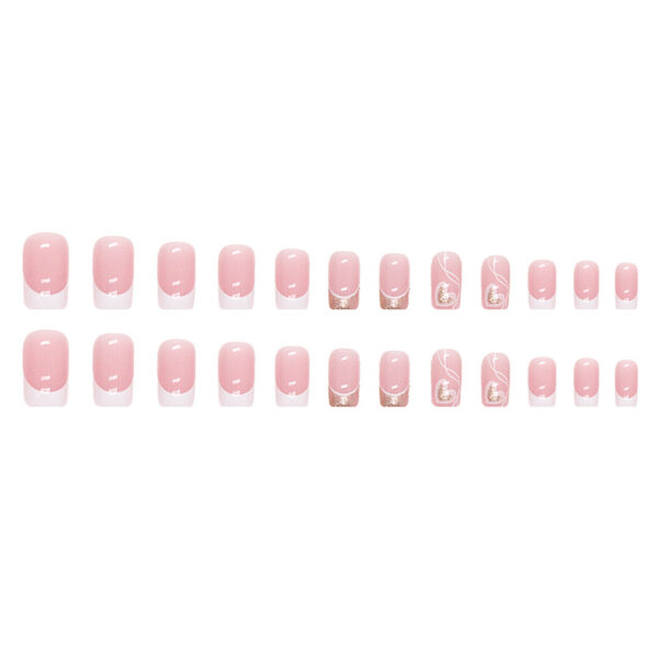 O1CN01D0VVja1qQvc9dsZ8t_3917635491-0-cib Whoelsale Sparkling Pink Love Valentine's Day Plastic Wearing Nail Beauty