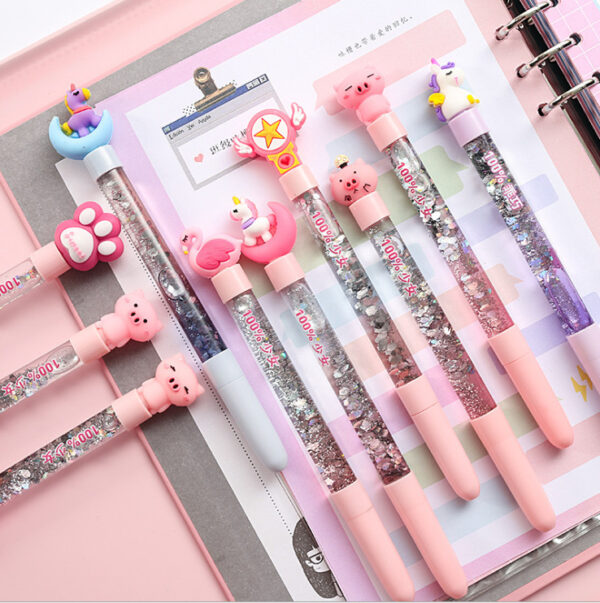 O1CN01D0XgIU1TCVuqWFVbg_3485412346-0-cib Wholesale Plastic Cartoon Quicksand Pen Random One