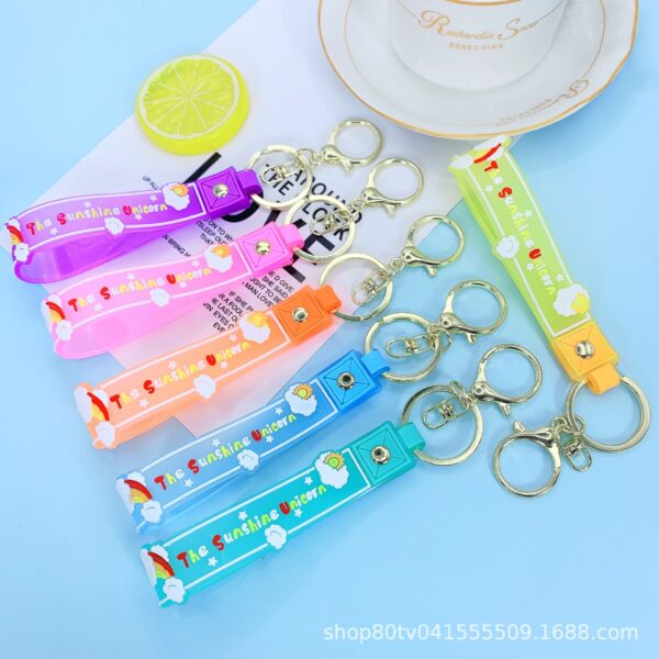 O1CN01D0zzea1EdnHCK88bU__2212775590375-0-cib Wholesale Oil Quicksand Floating Lanyard Metal Keychains