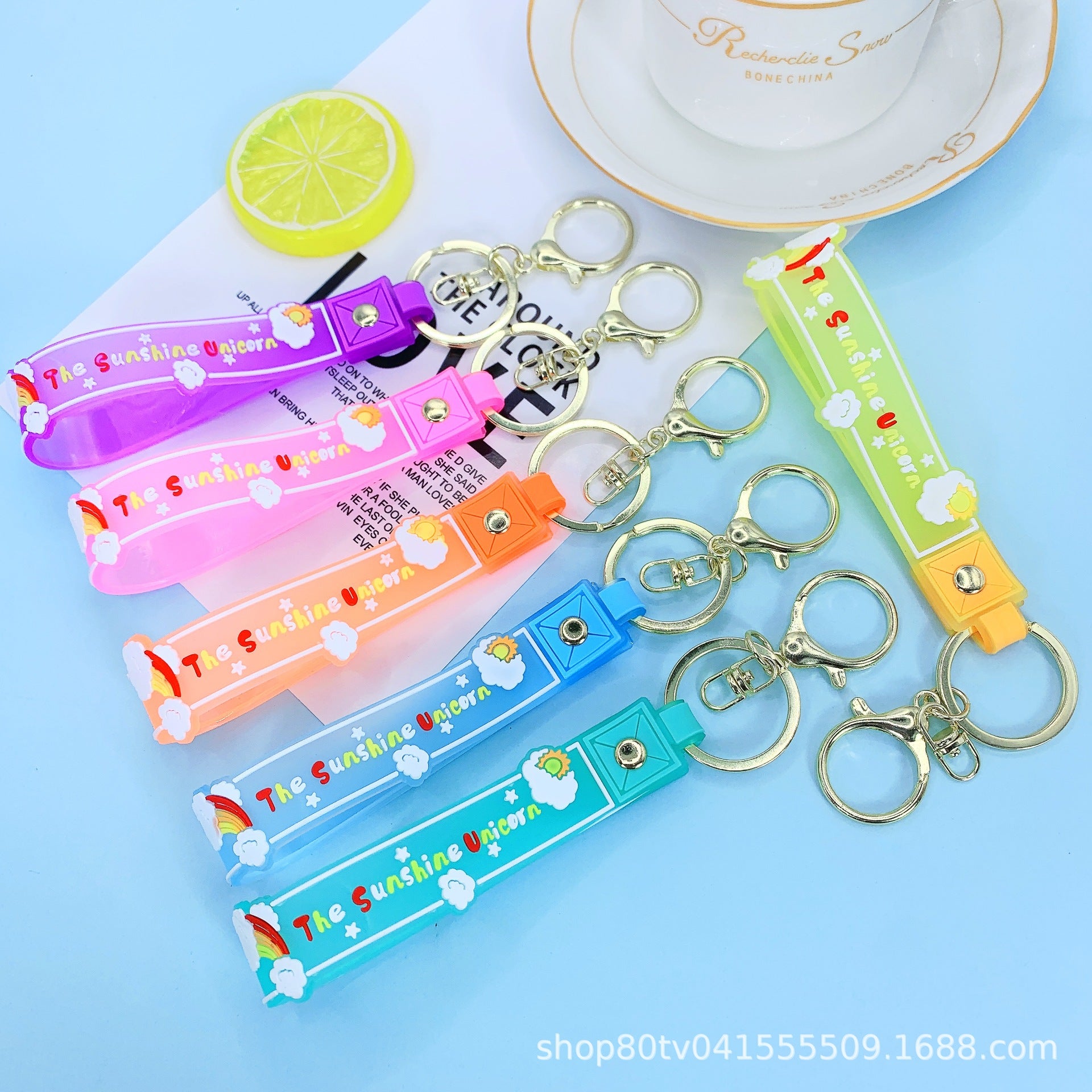 Wholesale Oil Quicksand Floating Lanyard Metal Keychains