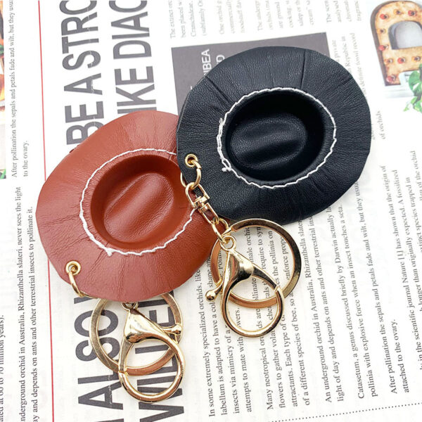 O1CN01D1csWQ21Ch5VhrOTW_2214806296949-0-cib Wholesale PU Leather Western Cowboy Hat Keychains