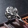 O1CN01D1ooBl2LNx5Hy4OyB_2207619309681-0-cib Wholesale New Gothic Skull Eagle Beak Opening Alloy Men Ring