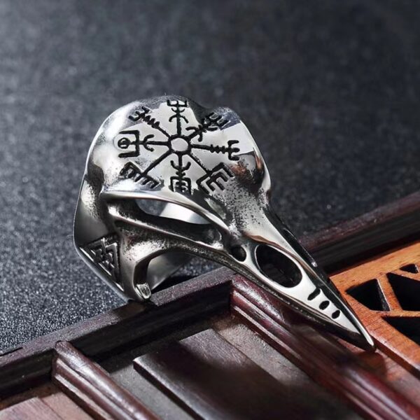 O1CN01D1ooBl2LNx5Hy4OyB_2207619309681-0-cib Wholesale New Gothic Skull Eagle Beak Opening Alloy Men Ring