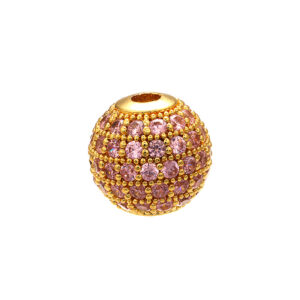 Golden pink diamond / 6mm