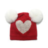 Wholesale Acrylic Double Wool Ball Children Love Knitted Hat