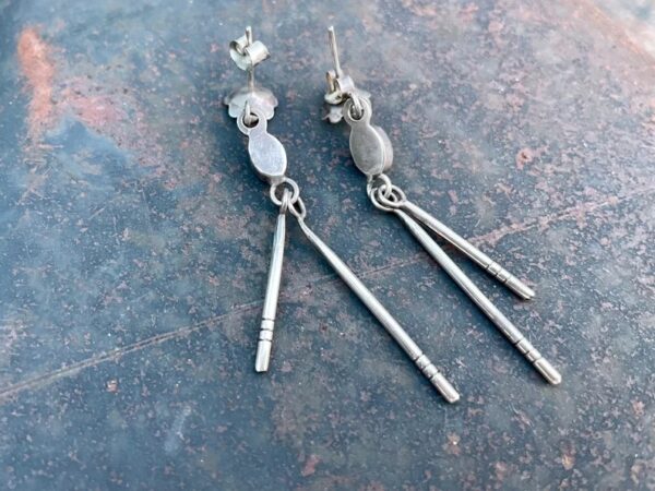 Wholesale Turquoise Tassel Alloy Earrings