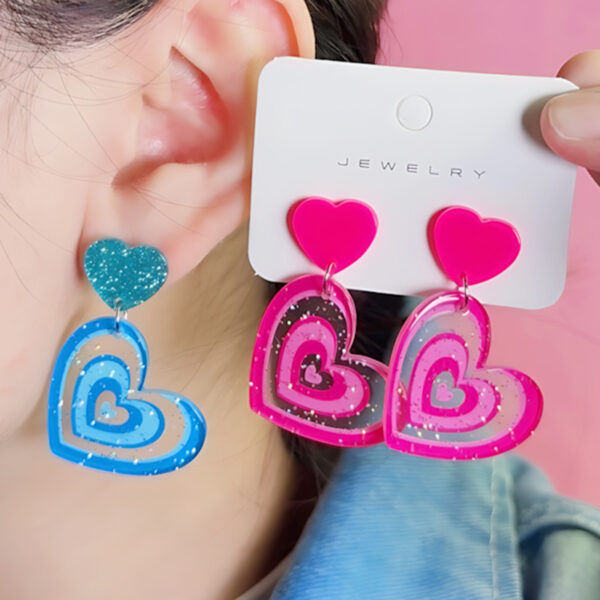 O1CN01D4DxKQ1T3MGT8aw5D_2677772326-0-cib Wholesale Valentine's Day Heart Acrylic Earrings