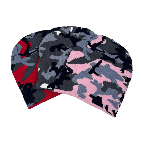 Wholesale Acrylic Camouflage Jacquard Knitted Hat