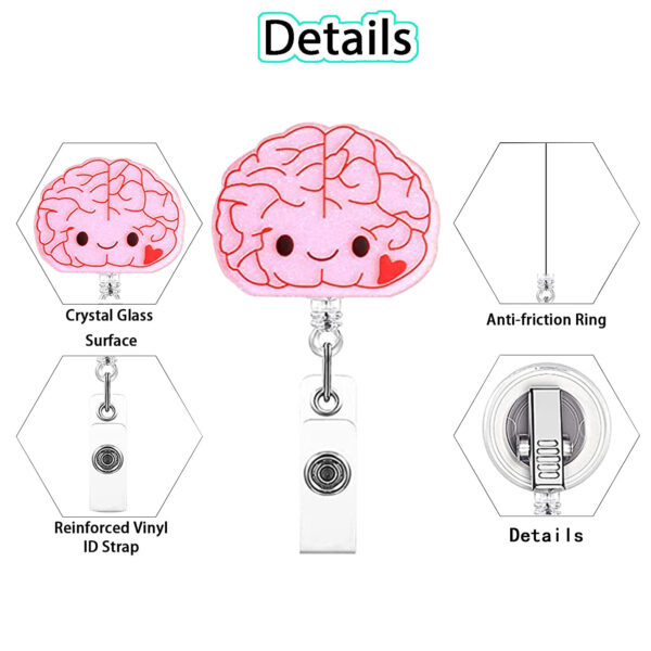 Wholesale Acrylic Doctor Nurse Retractable Badge Reel Keychain