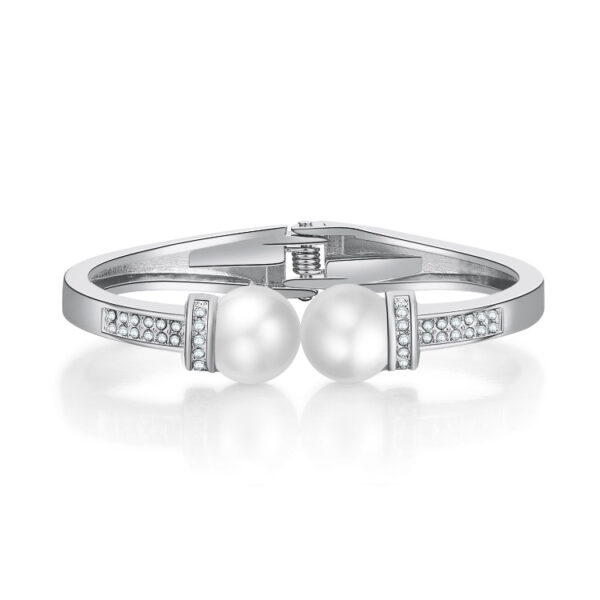 Wholesale Vintage Pearl Diamond Copper Bracelet