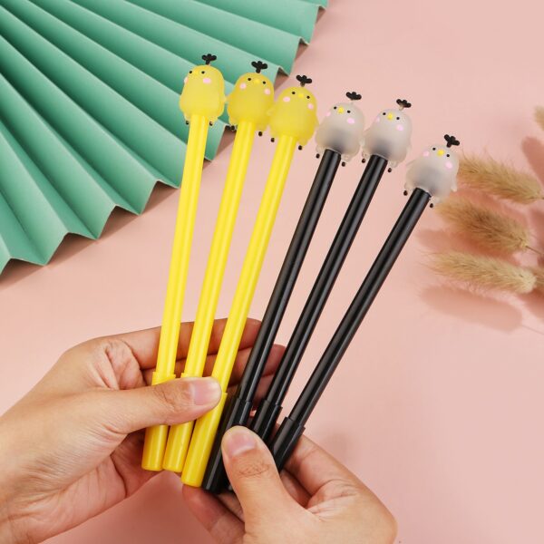 Wholesale Cartoon Silicone Jelly Chicken Gel Pen
