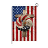 Wholesale Double Sided Garden Flag American Independence Day Linen Print Outdoor Courtyard Decoration Small Flag