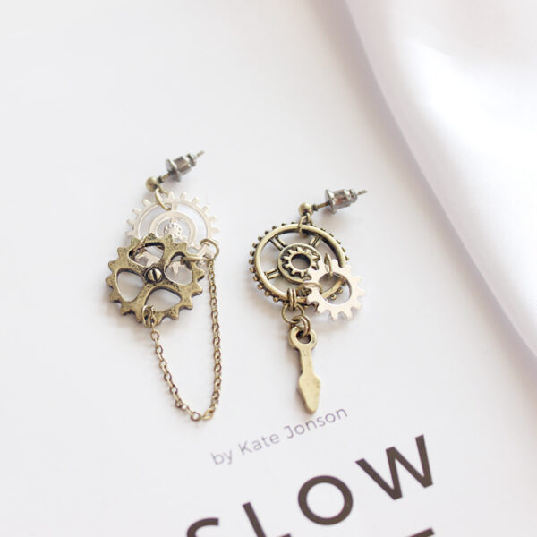 O1CN01D9G0tp1POBYWB9GTX_2213249061830-0-cib Wholesale Gear Chain Alloy Earrings