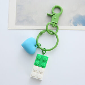 Green building block love buckle / Single opp bag packaging