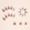 Wholesale Mid Length Ballet Nail Flat Toe Gradient Glitter Nail Stickers