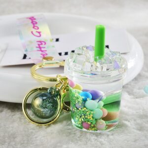 Leather cord style [green] / Light gold buckle + iceberg + bell