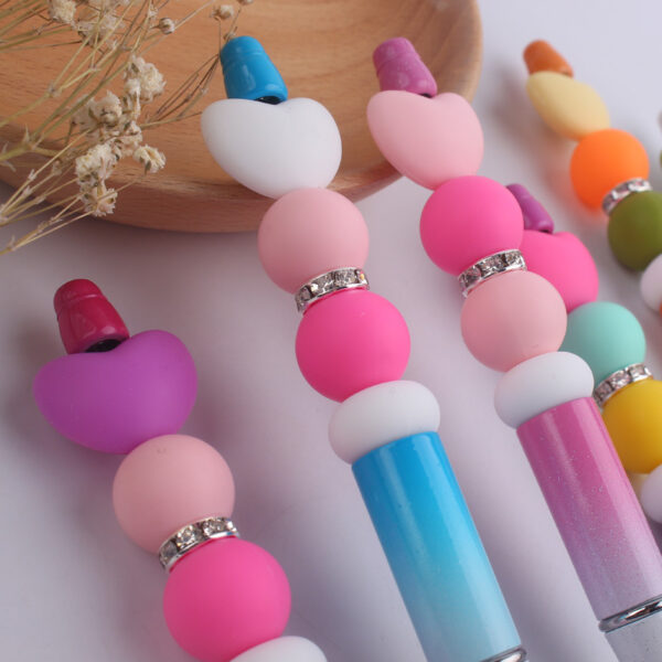 Wholesale Cartoon Love Silicone Handmade Bead Pen