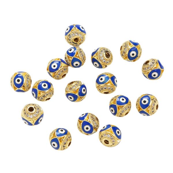 Wholesale Devil Eye Copper Beads