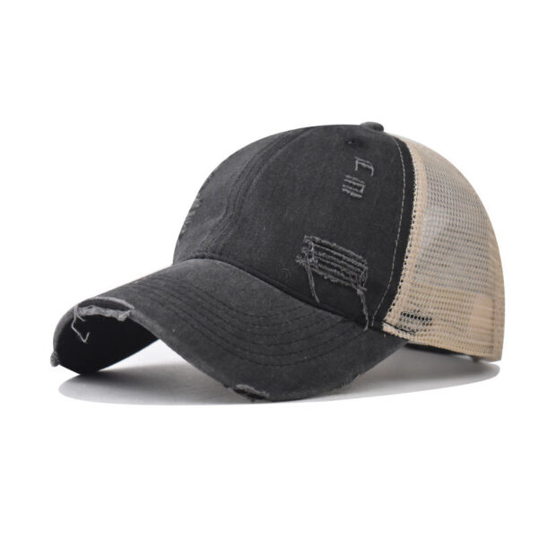 Wholesale Washed Distressed Baseball Cap with Holes