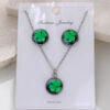 Wholesale St. Patrick's Day Lucky Shamrock Earrings Necklace Set
