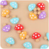 Wholesale DIY Cartoon Silicone Mushroom Focal Beads