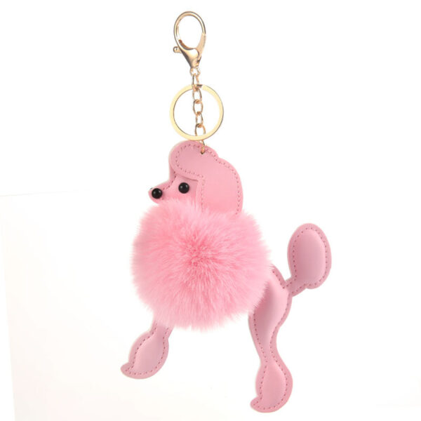 Wholesale Poodle Fur Ball Rex Rabbit Fake Keychains