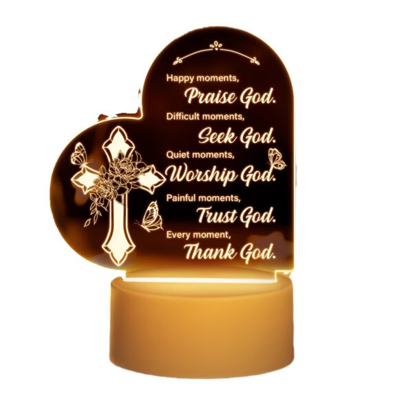 Wholesale Mother's Day Rechargeable Transparent Acrylic Gift Ornaments